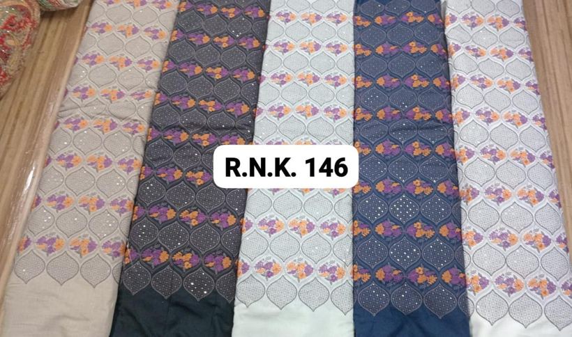 RNK 146 floral lattice print fabric